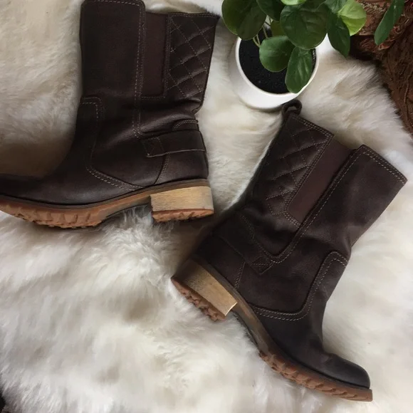 TIMBERLAND WOMEN LEATHER BOOTS SIZE 6.5 - Picture 4 of 6